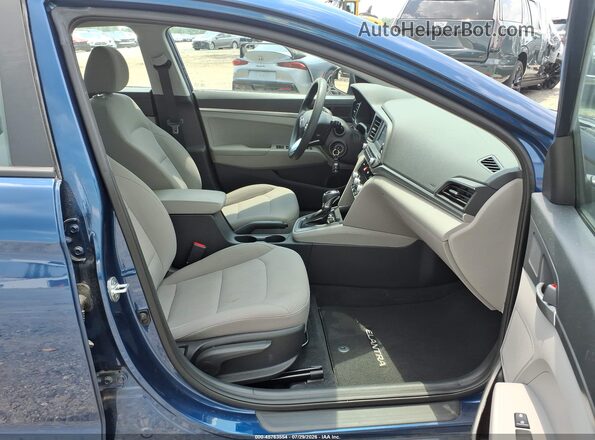 5NPD74LF4LH608986 2020 HYUNDAI ELANTRA Blue Вид салону спереду