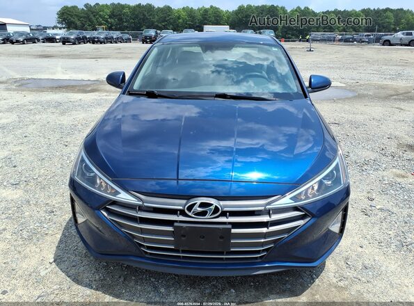 5NPD74LF4LH608986 2020 HYUNDAI ELANTRA Blue Вид щитка приладів