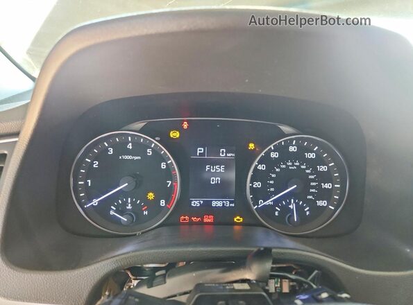 5NPD74LF5HH202187 2017 HYUNDAI ELANTRA Silver Vista del cuadro de instrumentos