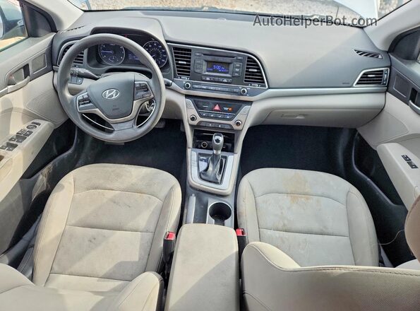 5NPD74LF5HH212640 2017 HYUNDAI ELANTRA Silver Առջևի վահանակի տեսք