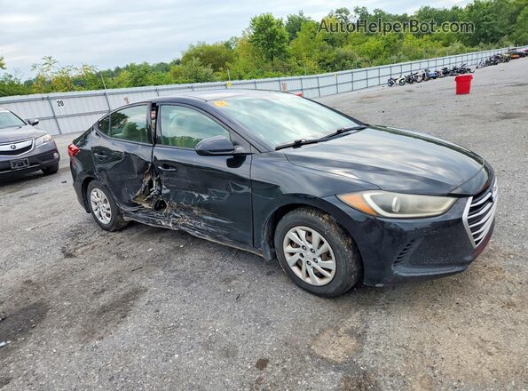 5NPD74LF5JH267935 2018 HYUNDAI ELANTRA Черный Передняя правая четверть