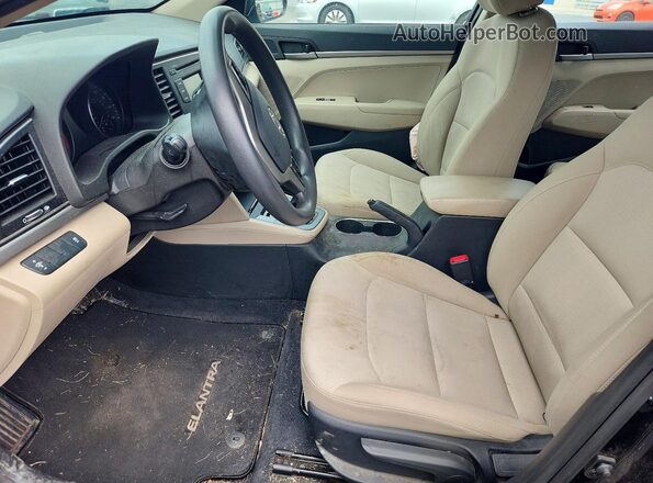 5NPD74LF5JH267935 2018 HYUNDAI ELANTRA Черный Вид салона спереди