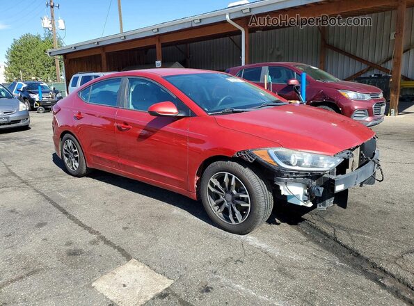 5NPD74LF5JH279986 2018 HYUNDAI ELANTRA Red Front right