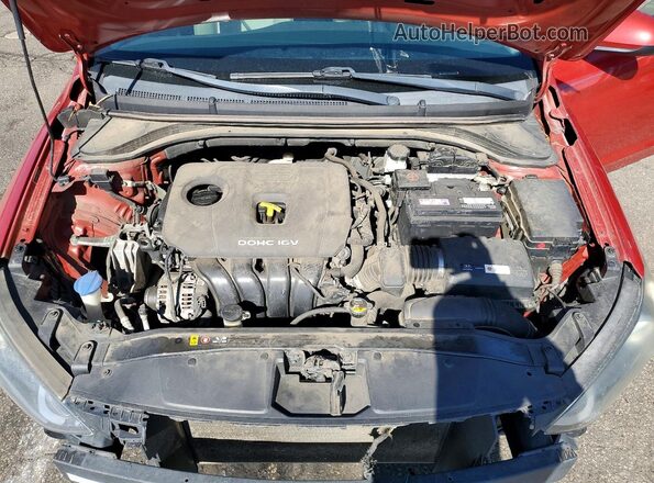5NPD74LF5JH279986 2018 HYUNDAI ELANTRA Red Rear interior view