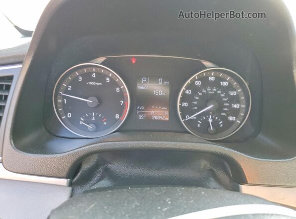5NPD74LF5JH279986 2018 HYUNDAI ELANTRA Red Instrument cluster view