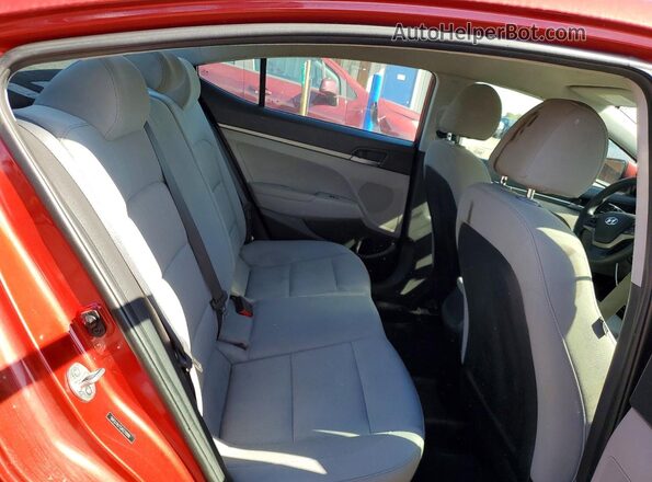 5NPD74LF5JH279986 2018 HYUNDAI ELANTRA Red Rear seats view