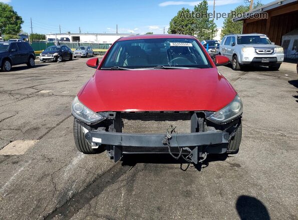 5NPD74LF5JH279986 2018 HYUNDAI ELANTRA Red Front view