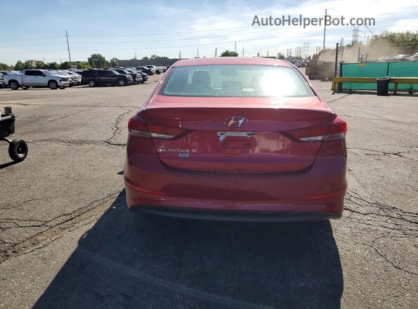 5NPD74LF5JH279986 2018 HYUNDAI ELANTRA Red Rear view