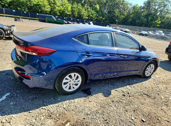 5NPD74LF5JH291037 2018 HYUNDAI ELANTRA Blue Trasero derecho