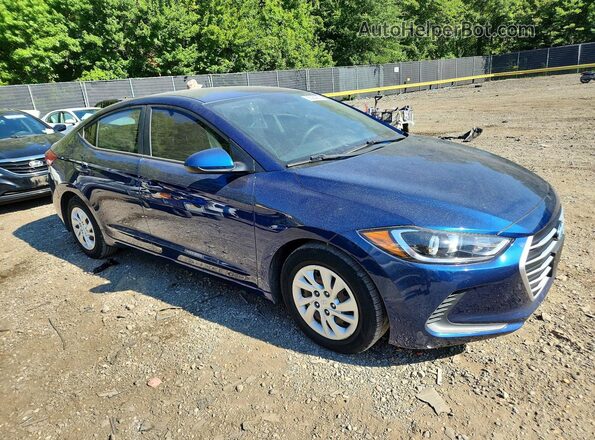5NPD74LF5JH291037 2018 HYUNDAI ELANTRA Blue Delantero derecho