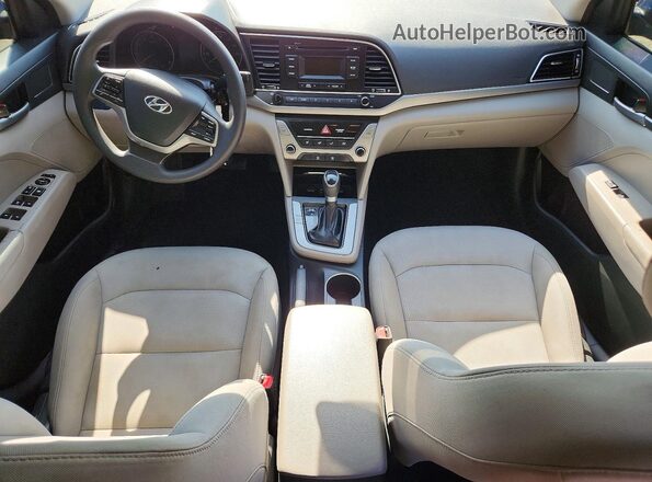 5NPD74LF5JH291037 2018 HYUNDAI ELANTRA Blue Vista del salpicadero
