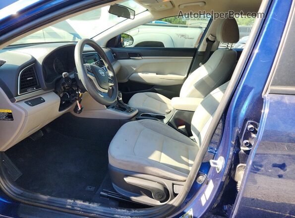 5NPD74LF5JH291037 2018 HYUNDAI ELANTRA Blue Vista interior delantera