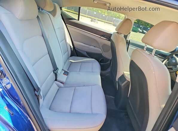 5NPD74LF5JH291037 2018 HYUNDAI ELANTRA Blue Vista de los asientos traseros
