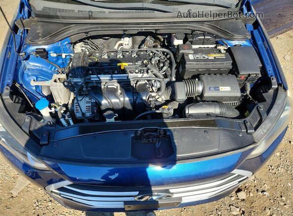 5NPD74LF5JH291037 2018 HYUNDAI ELANTRA Blue Vista interior trasera