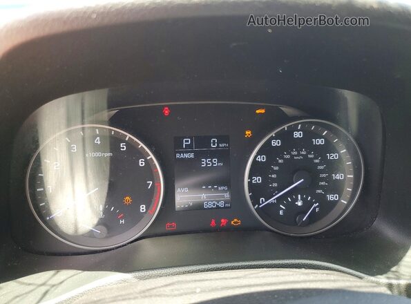 5NPD74LF5JH396564 2018 HYUNDAI ELANTRA Gray ხელსაწყოთა პანელის ხედი