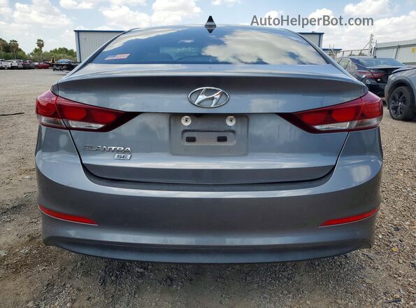 5NPD74LF5JH396564 2018 HYUNDAI ELANTRA Gray უკანა ხედი