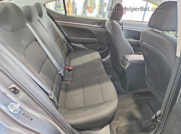 5NPD74LF5KH432626 2019 HYUNDAI ELANTRA Gray Rear seats view