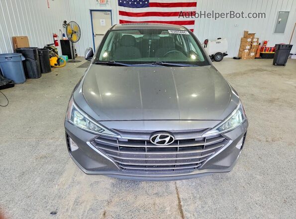 5NPD74LF5KH432626 2019 HYUNDAI ELANTRA Gray Front view