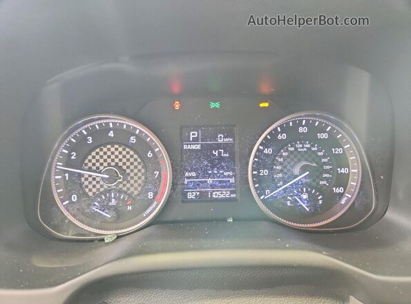 5NPD74LF5KH432626 2019 HYUNDAI ELANTRA Gray Instrument cluster view