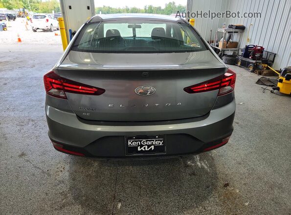 5NPD74LF5KH432626 2019 HYUNDAI ELANTRA Gray Rear view
