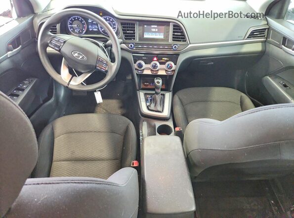 5NPD74LF5KH432626 2019 HYUNDAI ELANTRA Gray Dashboard view