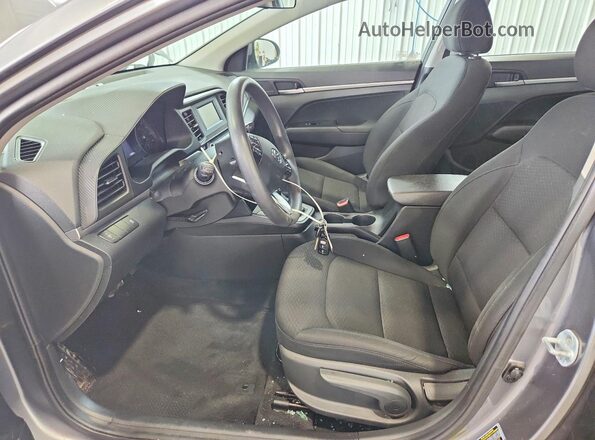 5NPD74LF5KH432626 2019 HYUNDAI ELANTRA Gray Front interior view