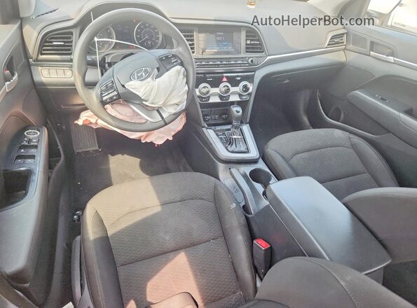 5NPD74LF5KH483835 2019 HYUNDAI ELANTRA White Առջևի վահանակի տեսք