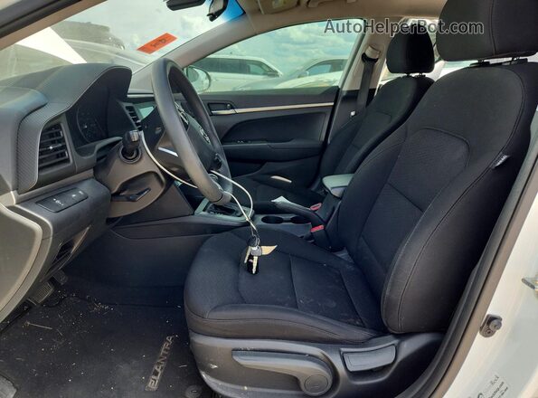 5NPD74LF5LH504250 2020 HYUNDAI ELANTRA White Widok wnętrza z przodu