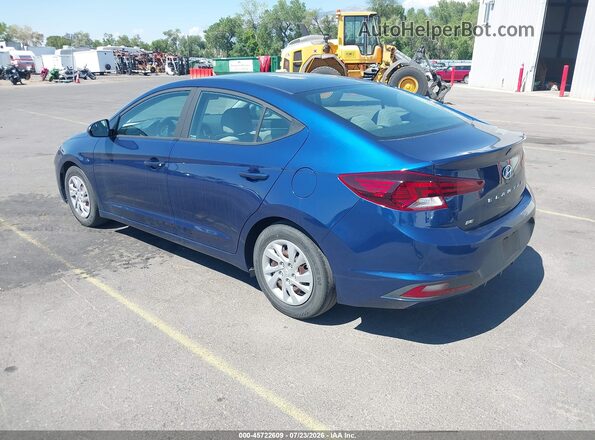 5NPD74LF5LH601500 2020 HYUNDAI ELANTRA Blue Задня ліва чверть