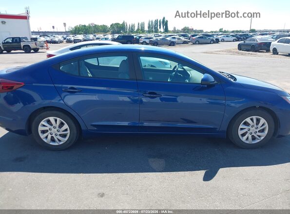 5NPD74LF5LH601500 2020 HYUNDAI ELANTRA Blue Вид задньої частини салону