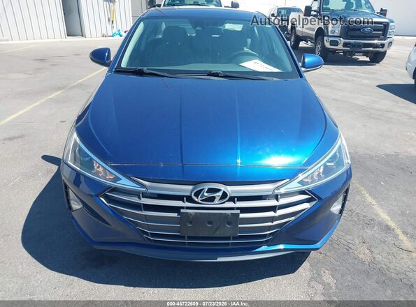 5NPD74LF5LH601500 2020 HYUNDAI ELANTRA Blue Вид щитка приладів