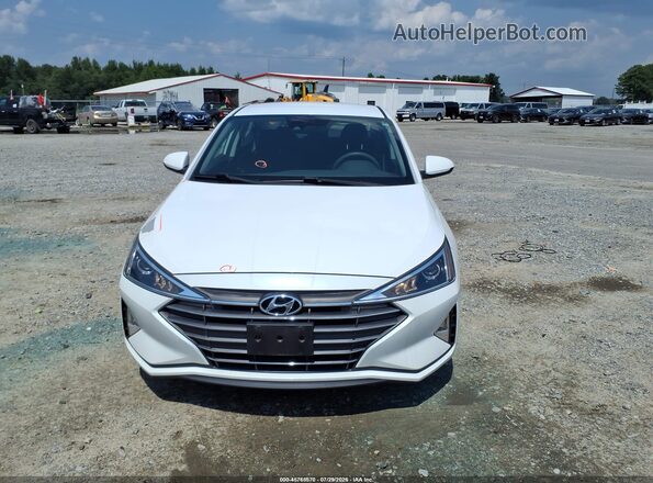 5NPD74LF5LH613260 2020 HYUNDAI ELANTRA White Widok wnętrza z tyłu