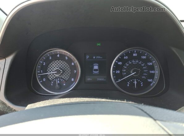 5NPD74LF5LH613792 2020 HYUNDAI ELANTRA White უკანა სავარძლების ხედი