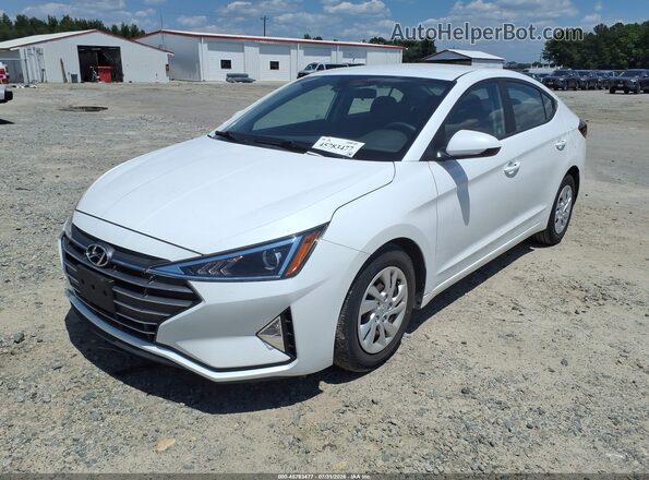 5NPD74LF5LH613792 2020 HYUNDAI ELANTRA White წინა მარცხენა ხედი სამი მეოთხედიდან