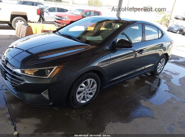 5NPD74LF5LH617874 2020 HYUNDAI ELANTRA Gray წინა მარცხენა ხედი სამი მეოთხედიდან