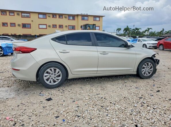 5NPD74LF6HH056754 2017 HYUNDAI ELANTRA Cream Rear right