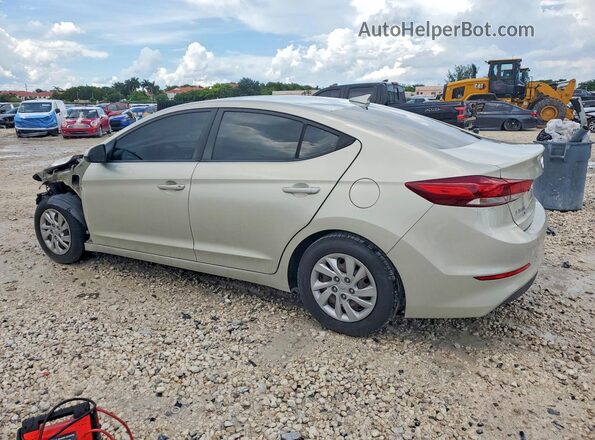5NPD74LF6HH056754 2017 HYUNDAI ELANTRA Cream Rear left
