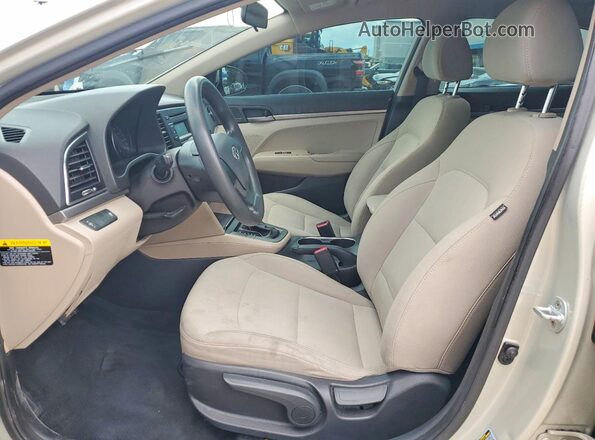 5NPD74LF6HH056754 2017 HYUNDAI ELANTRA Cream Front interior view