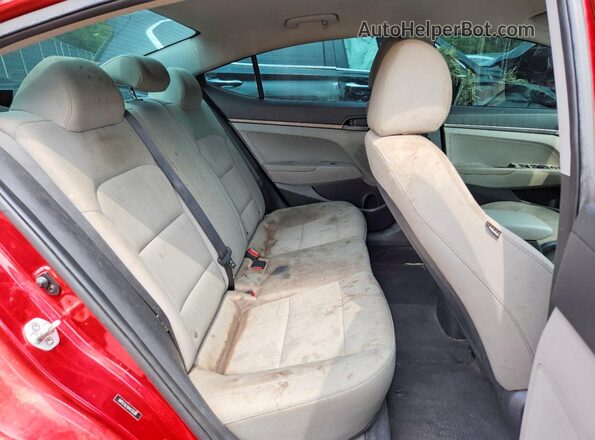 5NPD74LF6HH135714 2017 HYUNDAI ELANTRA Красный Вид задней части салона