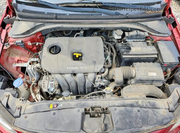 5NPD74LF6HH135714 2017 HYUNDAI ELANTRA Красный Вид подкапотного пространства
