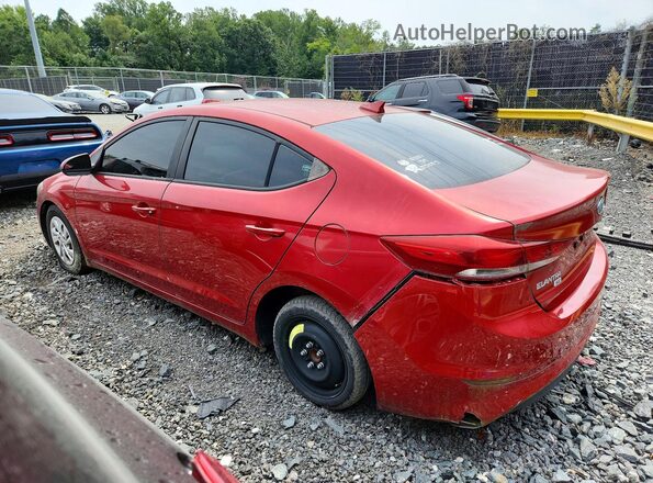 5NPD74LF6HH135714 2017 HYUNDAI ELANTRA Красный Задняя правая четверть