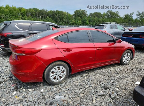 5NPD74LF6HH135714 2017 HYUNDAI ELANTRA Красный Передняя правая четверть