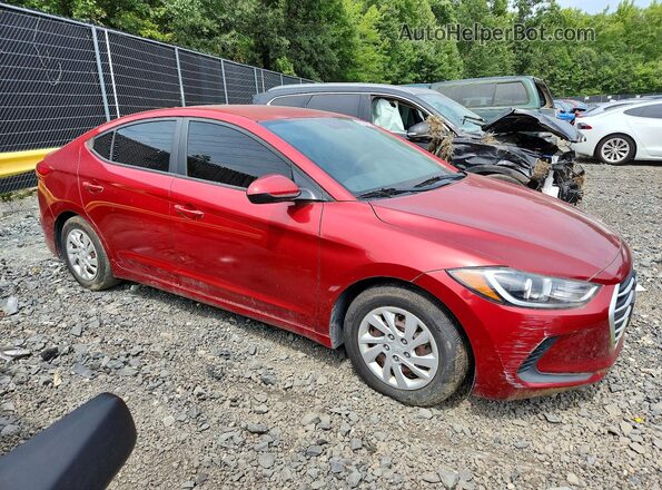 5NPD74LF6HH135714 2017 HYUNDAI ELANTRA Красный Вид спереди