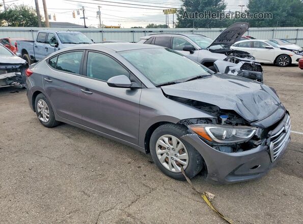 5NPD74LF6JH266163 2018 HYUNDAI ELANTRA Gray Առջևի աջ