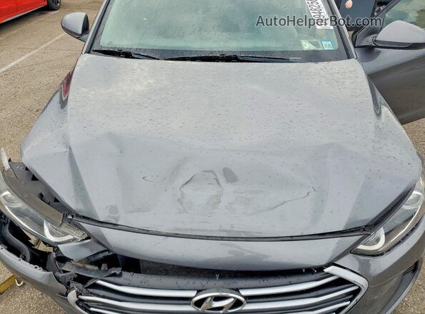 5NPD74LF6JH266163 2018 HYUNDAI ELANTRA Gray Սալոնի հետևի տեսք