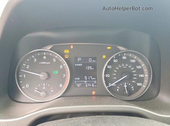 5NPD74LF6JH266163 2018 HYUNDAI ELANTRA Gray Սարքավորումների վահանակի տեսք