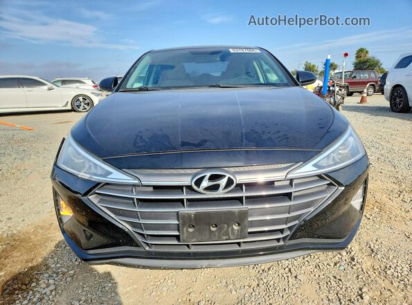 5NPD74LF6KH479647 2019 HYUNDAI ELANTRA Black წინა ხედი