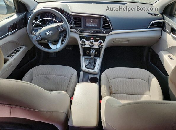 5NPD74LF6KH479647 2019 HYUNDAI ELANTRA Black წინა პანელის ხედი