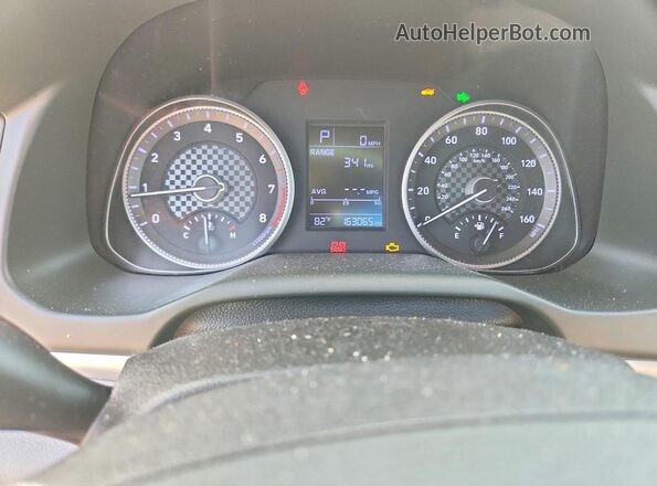 5NPD74LF6KH479647 2019 HYUNDAI ELANTRA Black ხელსაწყოთა პანელის ხედი