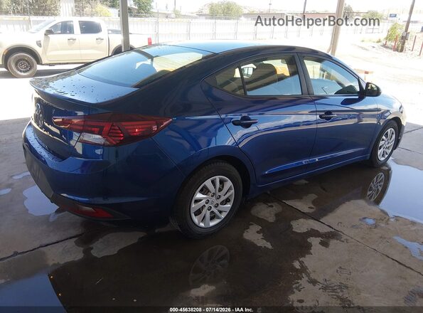 5NPD74LF6KH489420 2019 HYUNDAI ELANTRA Blue Задня права чверть